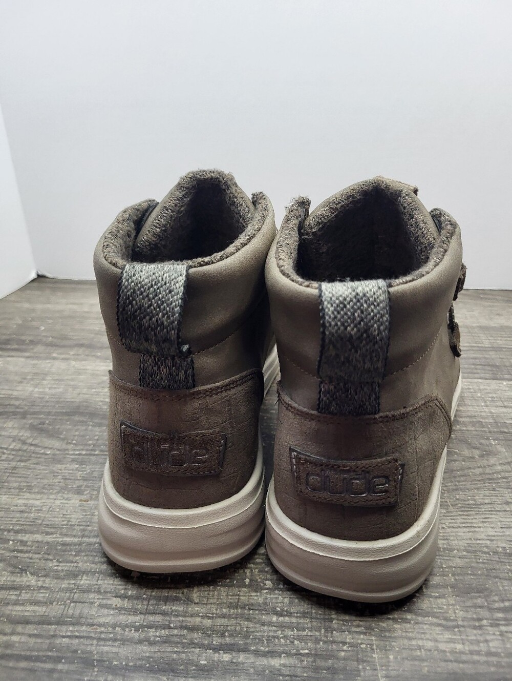 Hey Dude Eloise Recycled Leather Coffee Brown Boots Women's Size 8 - Picture 5 of 10